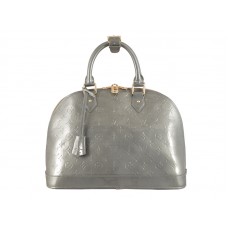 Louis Vuitton Monogram Vernis Alma Mm Argintiu