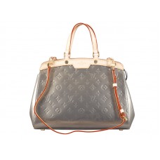 Geantă Louis Vuitton Monogram Vernis Brea Mm Argintie