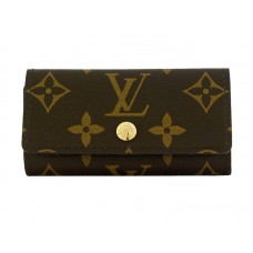 Suport cheie Louis Vuitton Monogram 4, verde floral