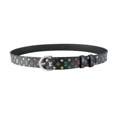 Curea Louis Vuitton Ellipse Multicoloră Neagră