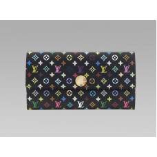 Portofel Louis Vuitton Monogram Multicolor Negru Sarah Pistache