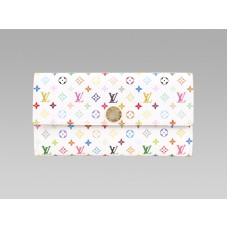 Portofel Louis Vuitton Monogram Multicolore Alb Sarah Anis