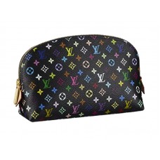 Troussetă cosmetică Louis Vuitton Monogram Multicolore Neagră