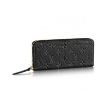 Portofel Louis Vuitton Monogram Empreinte Piele Clemence Negru