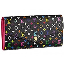 Portofel Louis Vuitton multicolor Sarah negru
