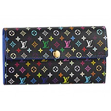 Portofel Louis Vuitton multicolor Sarah negru Cornflower