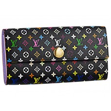 Portofel Louis Vuitton Multicolor Negru Sarah Violette