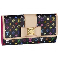 Portofel Louis Vuitton multicolor Sarah Knot negru