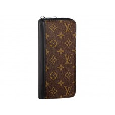 Portofel vertical cu fermoar din pânză cu monogramă Louis Vuitton
