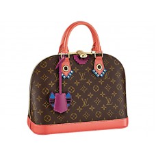 Geantă Louis Vuitton Monogram Canvas Alma PM Totem Flamingo