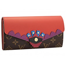 Portofel Louis Vuitton Monogram Canvas Sarah Totem Flamingo
