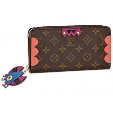 Portofel Louis Vuitton Monogram Canvas Zippy Totem Flamingo