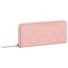 Portofel Louis Vuitton Monogram Empreinte Piele Clemence Ballet Pink