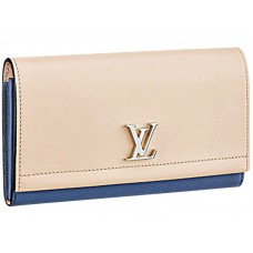 Portofel Louis Vuitton Lockme Ii Vanille Bleu