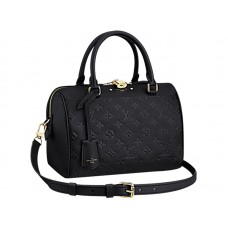 Louis Vuitton Monogram Empreinte Speedy Bandouliere 25 Black