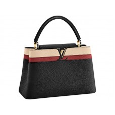 Geantă Louis Vuitton Capucines Mm Black Stripe