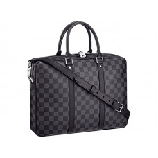 Suport mic pentru documente de călătorie Louis Vuitton Damier Graphite Canvas