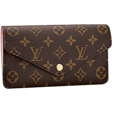 Portofel Louis Vuitton Jeanne din pânză cu monogramă, roz, m62203