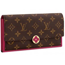 Portofel Louis Vuitton Flore Monogram Canvas Fuchsia m64585