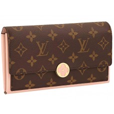 Portofel Louis Vuitton Flore Monogram Canvas Rose Ballerine m64586