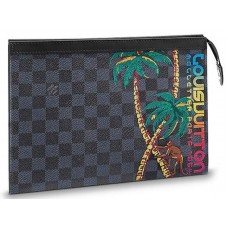 Pochette Louis Vuitton Voyage Mm Damier Cobalt Canvas n63510