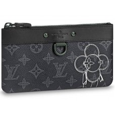Mascota din pânză Louis Vuitton Monogram Eclipse Pochette Apollo Pm m628971
