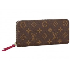 Portofel Louis Vuitton Monogram Canvas Clemence Fuchsia m60742