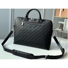 Servietă moale Louis Vuitton Damier Infini Leather Avenue n41019