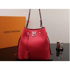 Geantă Louis Vuitton Lockme Bucket Rubis m54679