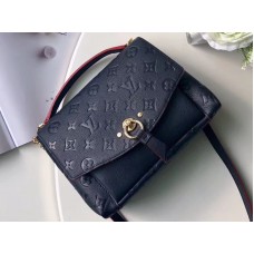 Geantă Louis Vuitton Monogram Empreinte din piele alb BB bleumarin roșu m43781