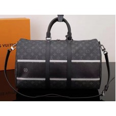 Geantă Louis Vuitton Monogram Eclipse Keepall Bandouliere 45 Flash m43413