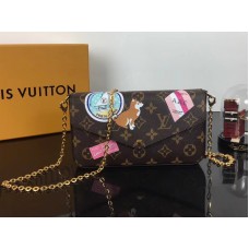 Pochette Felicie din pânză cu monogram Louis Vuitton p00181
