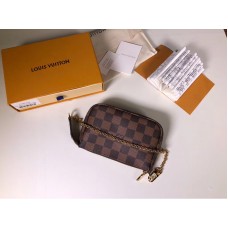 Louis Vuitton Damier Ebene Canvas Mini Pochette Accesorii n58009