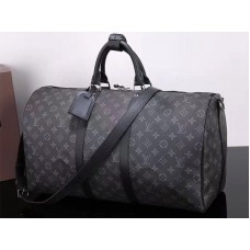 Geantă de umăr Louis Vuitton Monogram Eclipse Canvas Keepall 50