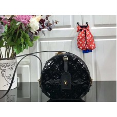 Cutie de pălării Louis Vuitton Monogram Vernis Soft Black m53999