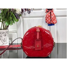 Cutie de pălării Louis Vuitton Monogram Vernis Soft Red m53999