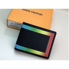 Portofel Louis Vuitton Taiga din piele cu mai multe compartimente, negru, m30952
