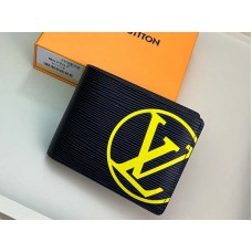 Portofel multiplu Louis Vuitton Epi din piele, negru și galben, m67907
