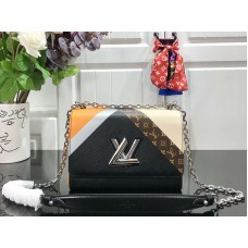 Geantă Louis Vuitton Epi Leather Twist Mm Noir Beige m53803