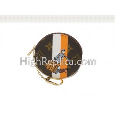 Portofel rotund Louis Vuitton Monogram Groom portocaliu