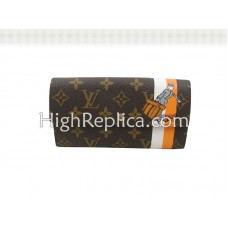 Portofel Louis Vuitton Monogram Groom cu buzunar cu fermoar, portocaliu