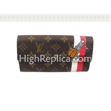Portofel Louis Vuitton Monogram Groom cu buzunar cu fermoar, roșu